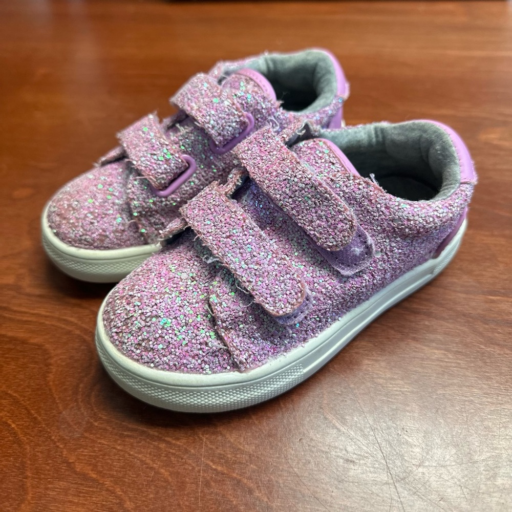 Purple Little Girls Sneakers